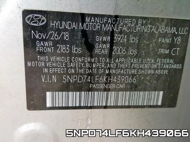 5NPD74LF6KH439066 фото 2