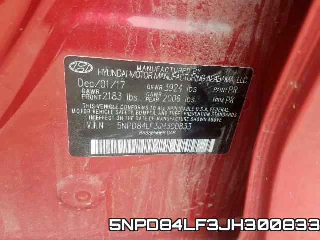 5NPD84LF3JH300833 фото 2