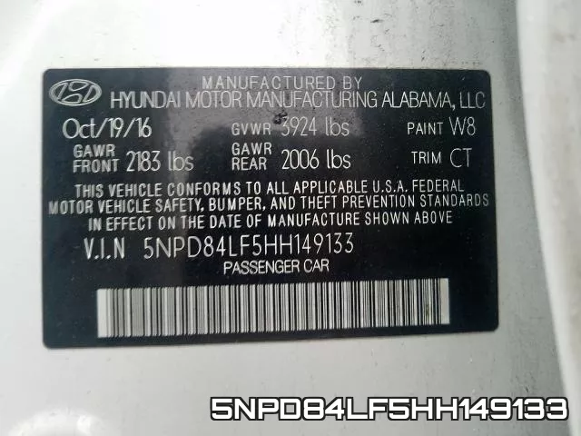 5NPD84LF5HH149133 фото 2