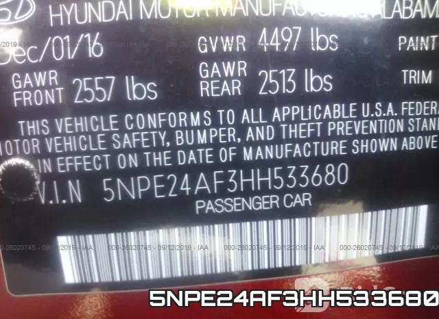5NPE24AF3HH533680 фото 10