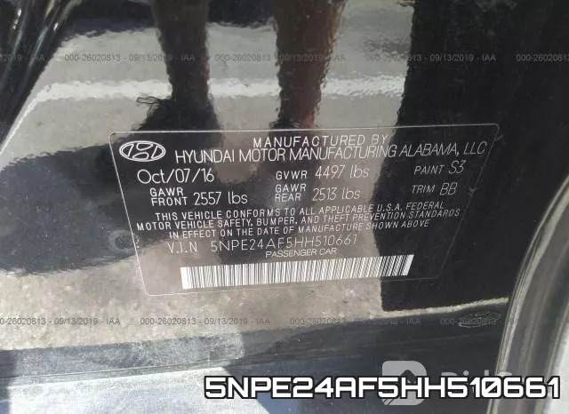 5NPE24AF5HH510661 фото 9