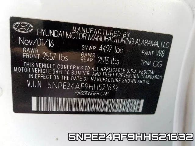 5NPE24AF9HH521632 фото 2