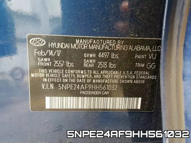 5NPE24AF9HH561032 фото 2
