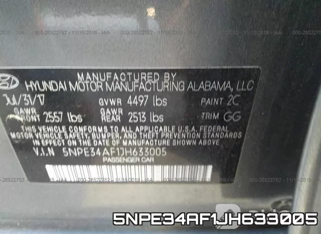 5NPE34AF1JH633005 фото 10