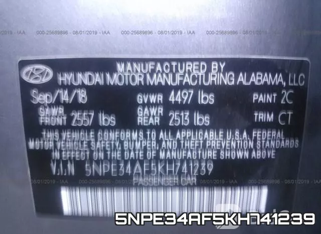 5NPE34AF5KH741239 фото 10