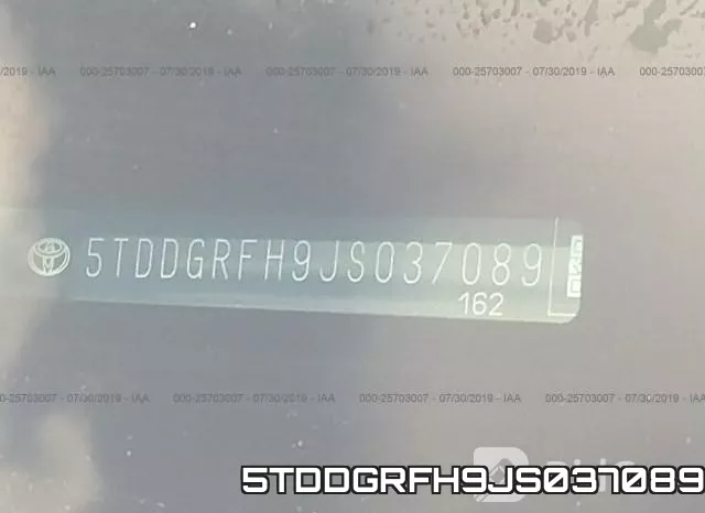 5TDDGRFH9JS037089 фото 9