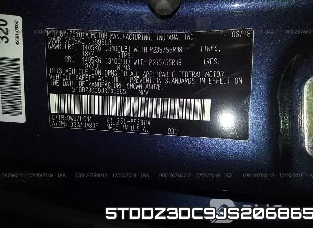 5TDDZ3DC9JS206865 фото 10