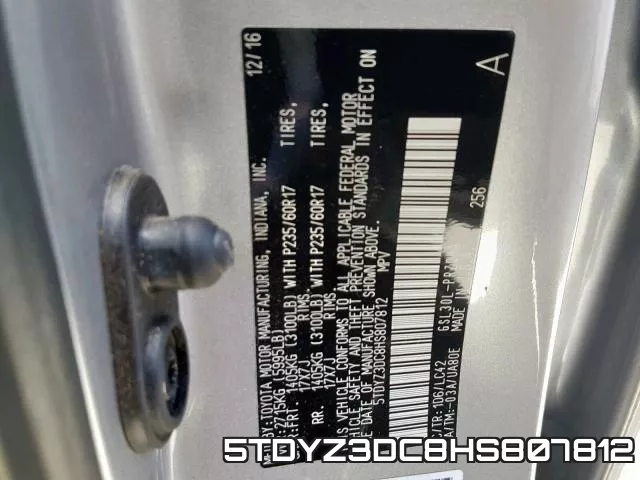 5TDYZ3DC8HS807812 фото 2