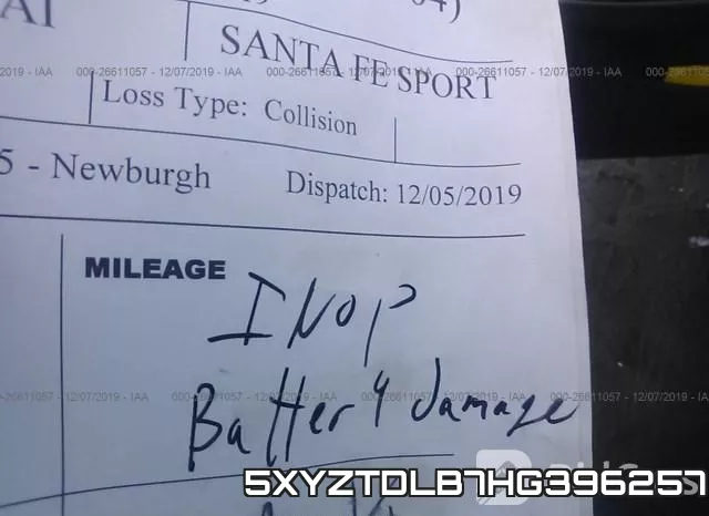 5XYZTDLB7HG396257 фото 8