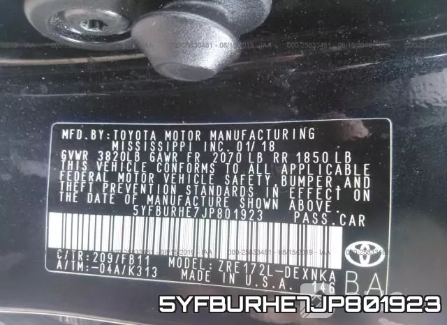 5YFBURHE7JP801923 фото 7