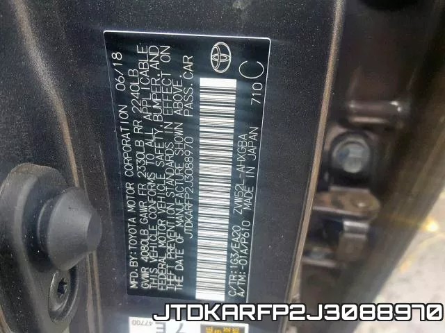 JTDKARFP2J3088970 фото 2