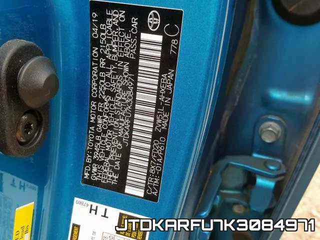 JTDKARFU7K3084971 фото 2