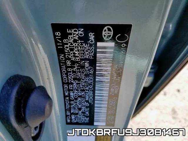 JTDKBRFU9J3081467 фото 2