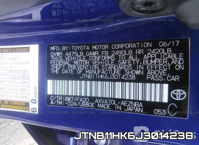 JTNB11HK6J3014238 фото 10