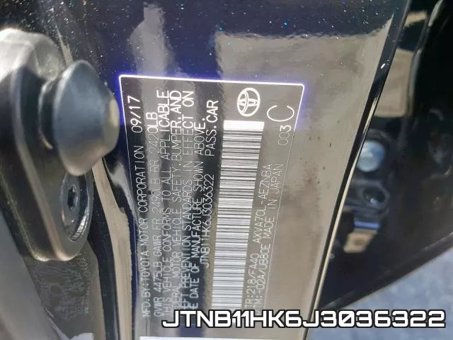 JTNB11HK6J3036322 фото 2
