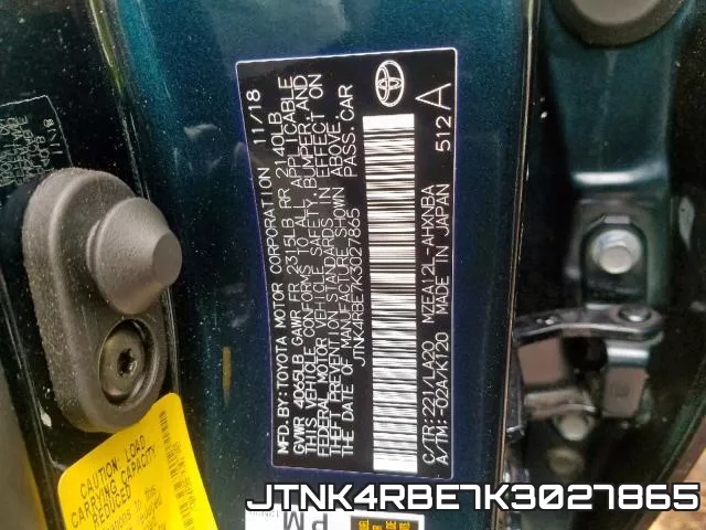 JTNK4RBE7K3027865 фото 2