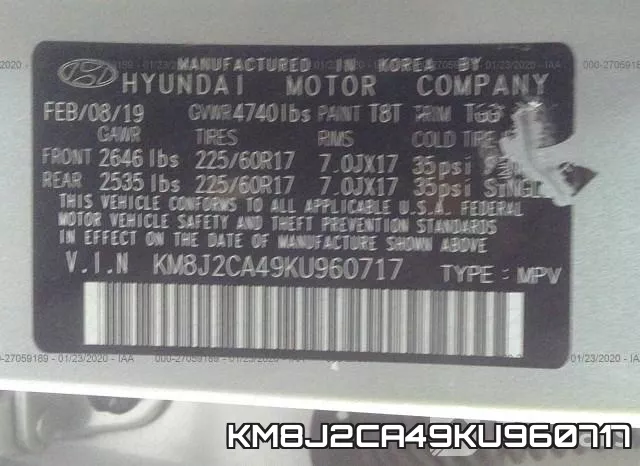 KM8J2CA49KU960717 фото 9