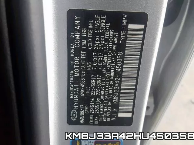 KM8J33A42HU450358 фото 2