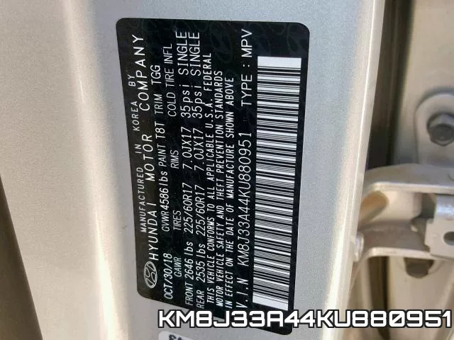 KM8J33A44KU880951 фото 2