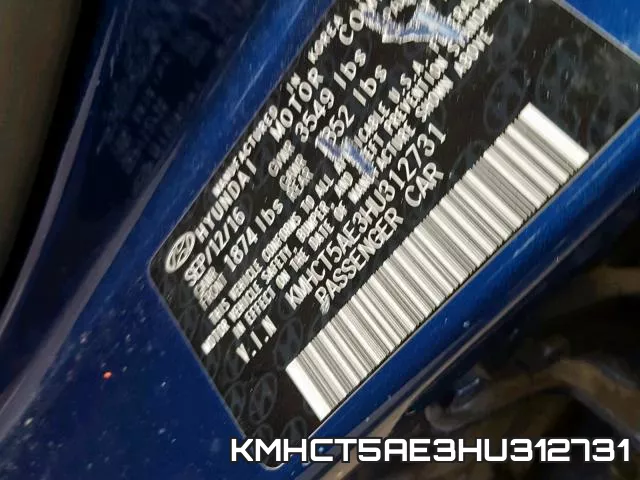 KMHCT5AE3HU312731 фото 2