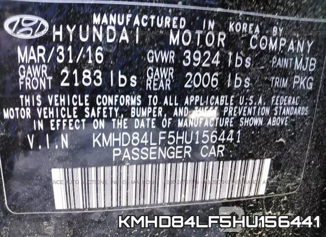 KMHD84LF5HU156441 фото 10