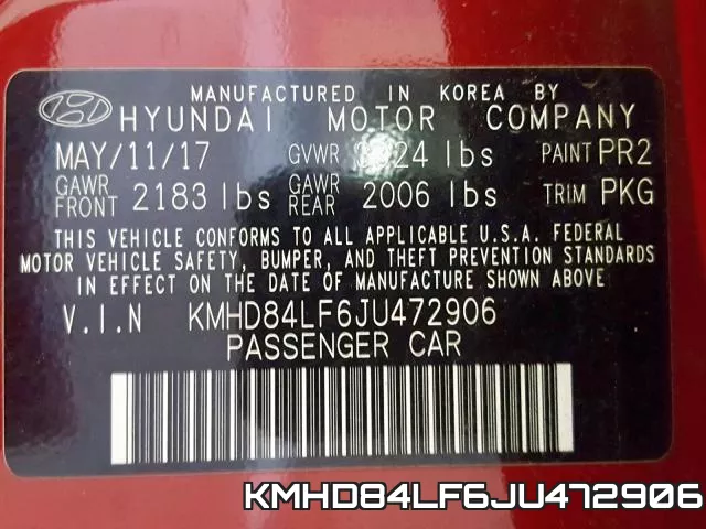KMHD84LF6JU472906 фото 2