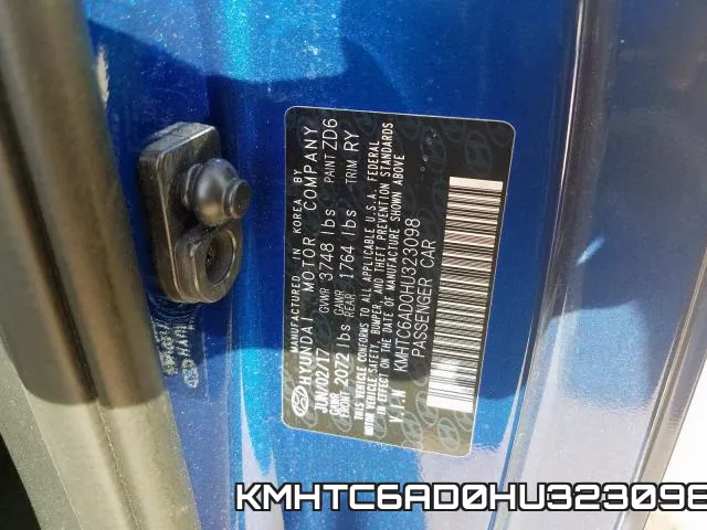 KMHTC6AD0HU323098 фото 2
