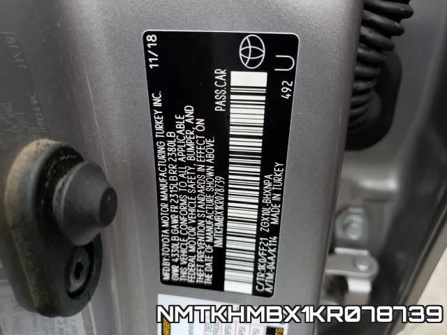 NMTKHMBX1KR078739 фото 2