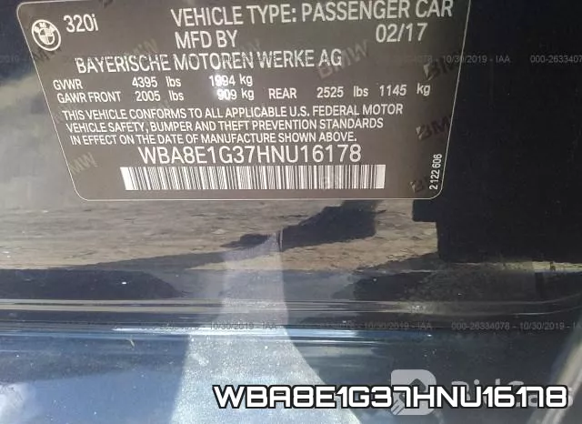 WBA8E1G37HNU16178 фото 9