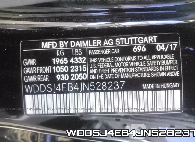 WDDSJ4EB4JN528237 фото 10
