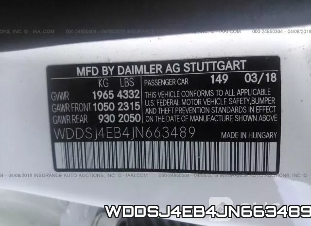 WDDSJ4EB4JN663489 фото 9
