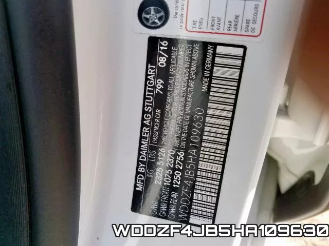 WDDZF4JB5HA109630 фото 2