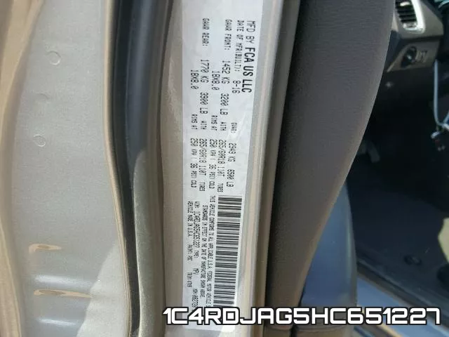 1C4RDJAG5HC651227 фото 2