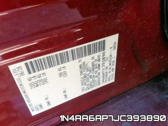 1N4AA6AP7JC393890 фото 2