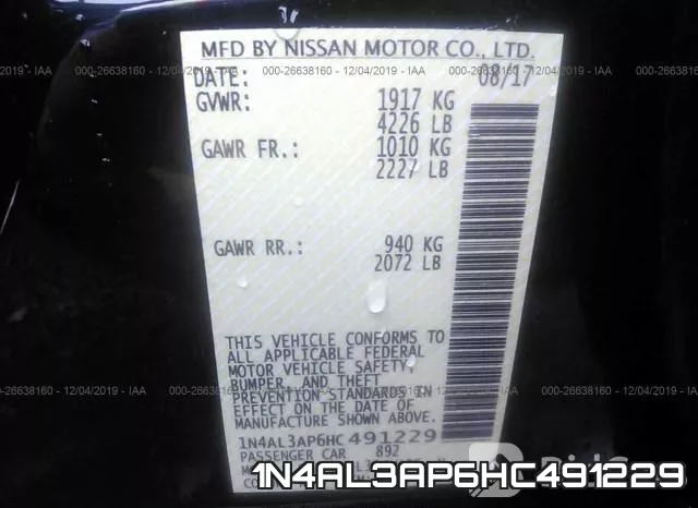 1N4AL3AP6HC491229 фото 6