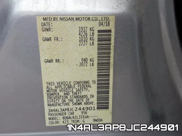 1N4AL3AP8JC244901 фото 2