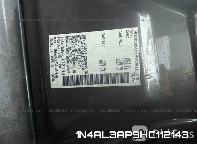1N4AL3AP9HC112143 фото 9