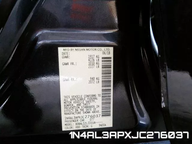 1N4AL3APXJC276037 фото 2