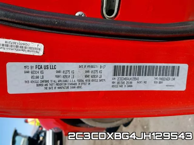 2C3CDXBG4JH129543 фото 2