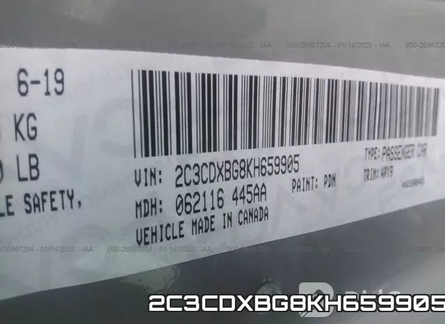 2C3CDXBG8KH659905 фото 8