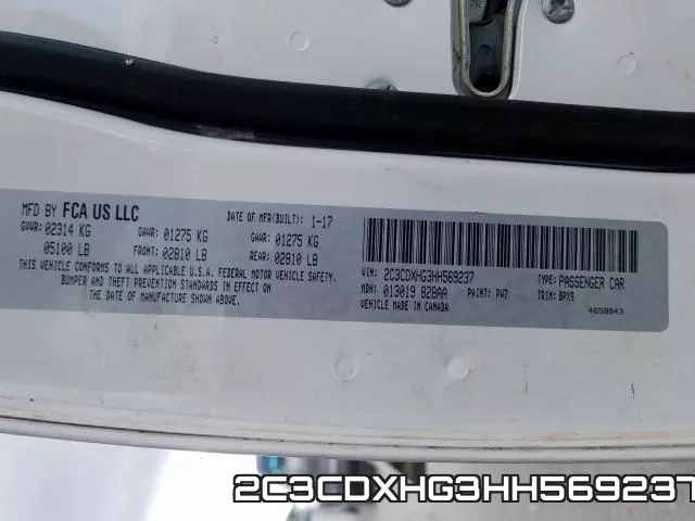 2C3CDXHG3HH569237 фото 2