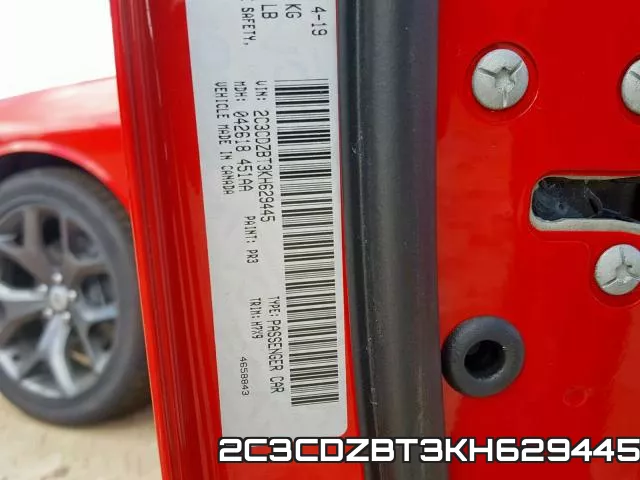 2C3CDZBT3KH629445 фото 2