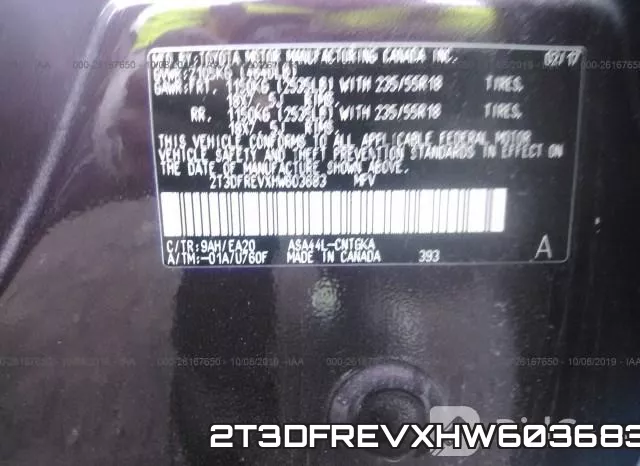 2T3DFREVXHW603683 фото 9