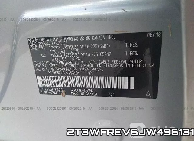 2T3WFREV6JW496131 фото 7