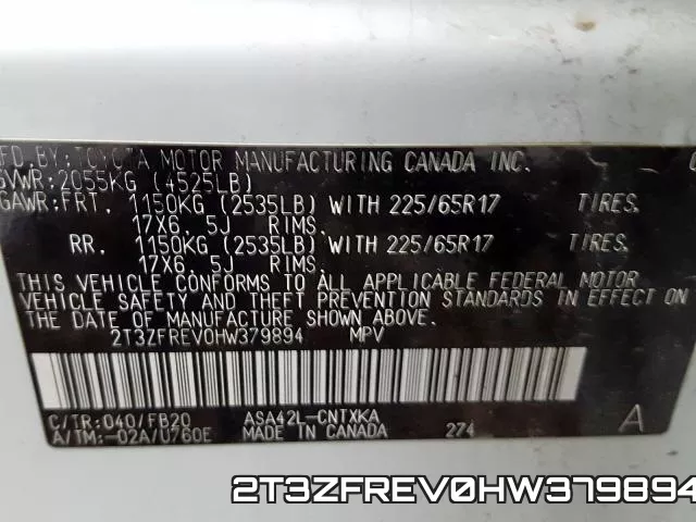 2T3ZFREV0HW379894 фото 2