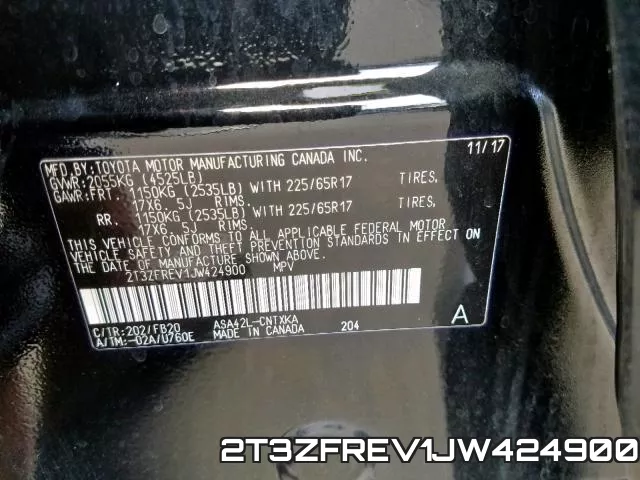 2T3ZFREV1JW424900 фото 2