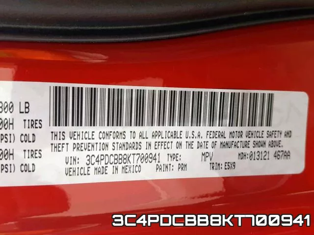 3C4PDCBB8KT700941 фото 2
