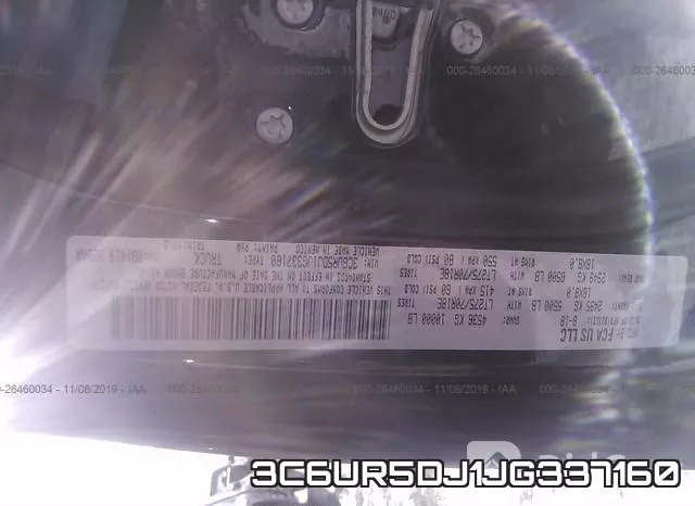 3C6UR5DJ1JG337160 фото 9