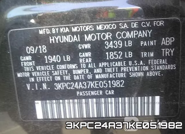 3KPC24A37KE051982 фото 9