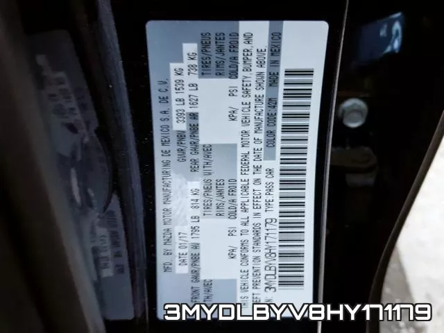3MYDLBYV8HY171179 фото 2